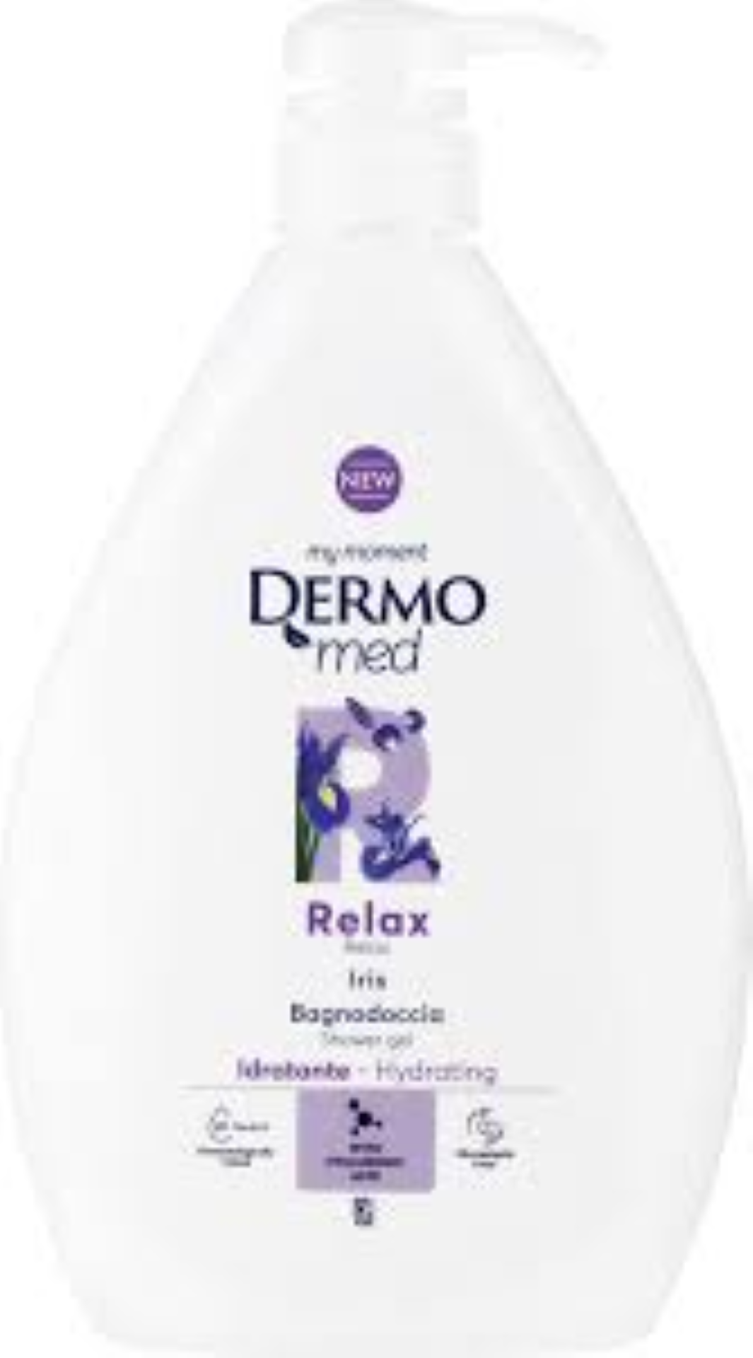 DERMOMED SHOWER GEL TALC &IRIS 1LT
